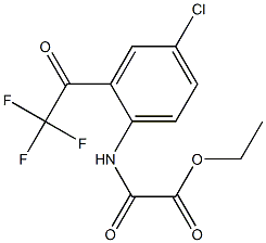 Acetic acid, [[4-chloro-2-(trifluoroacetyl)phenyl]amino]oxo-, ethyl ester 结构式