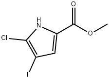 5-氯-4-碘-1H-吡咯-2-甲酸甲酯, 903560-51-0, 结构式