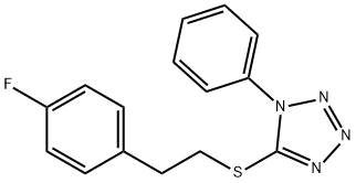 5-(4-氟苯乙基硫基-1-苯基-1H-四唑,904561-81-5,结构式