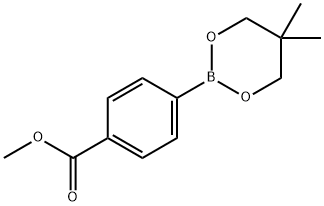 4-甲氧羰基苯硼酸新戊二醇酯, 905966-40-7, 结构式