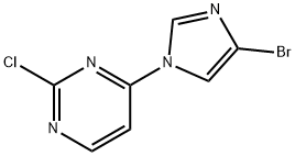 1-(2-Chloro-4-pyrimidyl)-4-bromoimidazole,908141-93-5,结构式