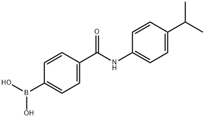 4-(4-异丙基苯胺基甲酰基)苯硼酸频哪醇酯,913198-22-8,结构式