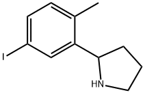 2-(5-iodo-2-methylphenyl)pyrrolidine Structure