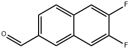 6,7-DIFLUORONAPHTHALENE-2-CARBALDEHYDE 结构式