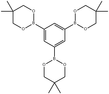 1,3,2-Dioxaborinane, 2,2',2''-(1,3,5-benzenetriyl)tris[5,5-dimethyl-,916330-18-2,结构式