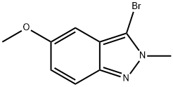 3-溴-5-甲氧基-2-甲基-2H-吲唑,918946-35-7,结构式