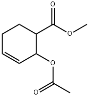 2-乙酰基氧基-3-环己烯-1-羧酸甲, 91950-43-5, 结构式