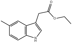 ethyl 2-(5-methyl-1H-indol-3-yl)acetate Structure