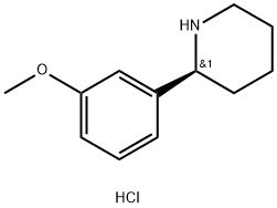 (S)-2-(3-methoxyphenyl)piperidine hydrochloride Struktur