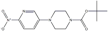 4-(6-Nitro-pyridin-3-yl)-piperazine-1-carboxylic acid tert-butyl ester 结构式