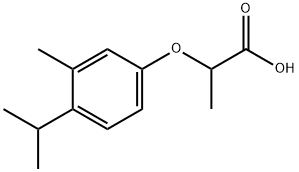 2-[3-methyl-4-(propan-2-yl)phenoxy]propanoic acid Structure