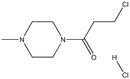 3-chloro-1-(4-methylpiperazin-1-yl)propan-1-one hydrochloride Structure