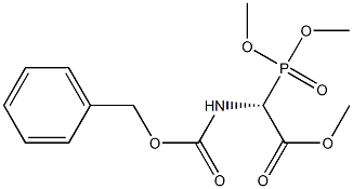 Glycine, 2-(diMethoxyphosphinyl)-N-[(phenylMethoxy)carbonyl]-, Methyl ester, (2R)- 结构式
