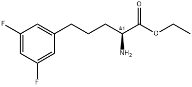 (S)-2-amino-5-(3,5-difluorophenyl)pentanoic acid Struktur