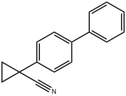 1-{[1,1'-biphenyl]-4-yl}cyclopropane-1-carbonitrile Struktur