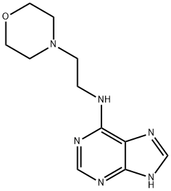 N-[2-(morpholin-4-yl)ethyl]-7H-purin-6-amine,929827-35-0,结构式