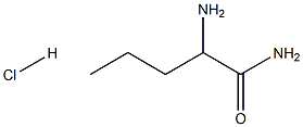 2-Amino-pentanamide HCl 化学構造式