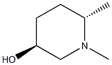 (3S,6S)-1,6-dimethylpiperidin-3-ol Struktur