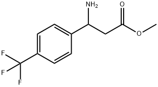 3-氨基-3-(4-(三氟甲基)苯基)丙酸甲酯, 933674-13-6, 结构式