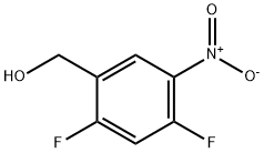 2,4-二氟-5-硝基苄醇,935287-88-0,结构式