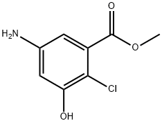 methyl 5-amino-2-chloro-3-hydroxybenzoate Struktur