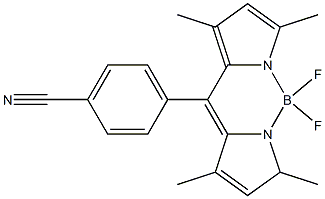 4,4-Difluoro-8(4'-cyanophenyl)-1,3,5,7-tetramethyl-4-bora-3a,4a-diaza-s-indacene, 98% Struktur