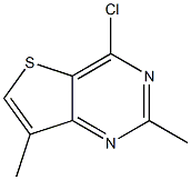 4-chloro-2,7-dimethylthieno[3,2-d]pyrimidine Struktur