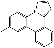7-methylimidazo[1,2-f]phenanthridine 化学構造式