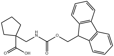 1-[(Fmoc-amino)methyl]cyclopentanecarboxylic acid Structure