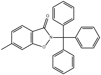 1,2-Benzisoxazol-3(2H)-one, 6-Methyl-2-(triphenylMethyl)- Struktur