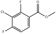3-クロロ-2,4-ジフルオロ安息香酸メチル 化学構造式