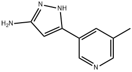 5-(5-methyl-pyridin-3-yl)-1H-pyrazol-3-ylamine Struktur