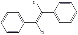 trans-alpha,beta-dichlorostilbene Structure