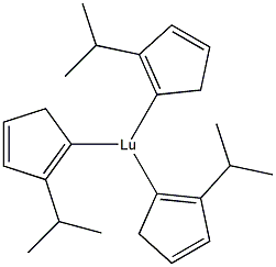 Tris(iso-propylcyclopentadienyl) lutetium Structure
