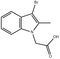 1H-Indole-1-acetic acid, 3-bromo-2-methyl- Structure