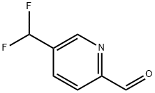 2-Pyridinecarboxaldehyde, 5-(difluoromethyl)- Structure