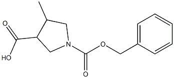 1-CBZ-4-甲基吡咯烷-3-羧酸,959236-78-3,结构式