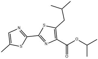 isopropyl 5-isobutyl-5'-methyl-2,2'-bithiazole-4-carboxylate Struktur