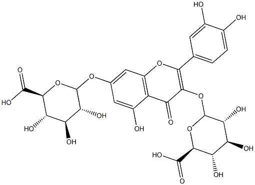 ルテオリン 7‐ジグルクロニド 化学構造式