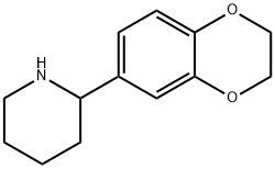 2-(2,3-dihydro-1,4-benzodioxin-6-yl)piperidine Structure