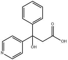 3-hydroxy-3-phenyl-3-pyridin-4-yl-propionic acid 结构式