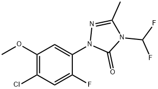 2-(4-chloro-2-fluoro-5-methoxyphenyl)-4-(difluoromethyl)-5-methyl-2H-1,2,4-triazol-3(4H)-one Structure