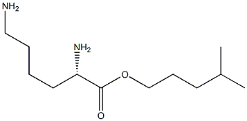 （S）-4-甲基戊基2,6-二氨基己酸酯, , 结构式