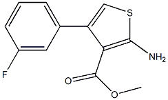 methyl 2-amino-4-(3-fluorophenyl)thiophene-3-carboxylate Structure