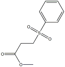 methyl 3-(benzenesulfonyl)propanoate Struktur