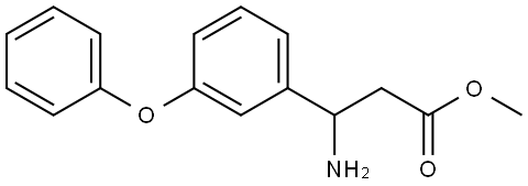 methyl 3-amino-3-(3-phenoxyphenyl)propanoate Struktur