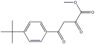 methyl 4-(4-tert-butylphenyl)-2,4-dioxobutanoate Struktur