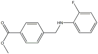 methyl 4-{[(2-fluorophenyl)amino]methyl}benzoate Structure