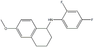 N-(2,4-difluorophenyl)-6-methoxy-1,2,3,4-tetrahydronaphthalen-1-amine,,结构式