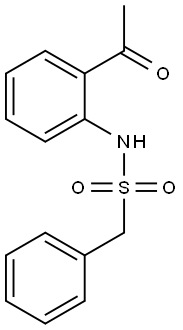 N-(2-acetylphenyl)-1-phenylmethanesulfonamide Struktur